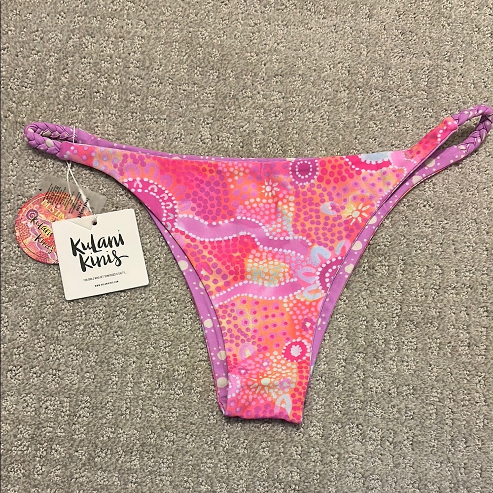 Kulani Kinis Pink and Purple Bikini Bottom